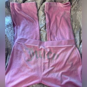 Pink Juicy Couture Glitter Flare Joggers